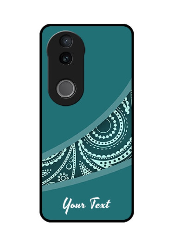 Vivo T4R 5G Custom Glass Phone Case - Semi Visible Floral Design