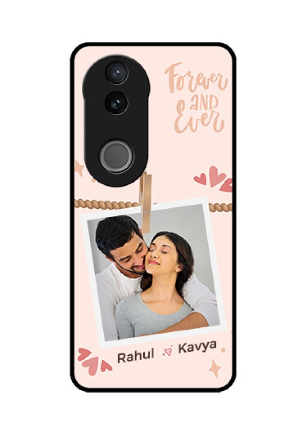 Vivo T4R 5G Custom Glass Phone Case - Forever And Ever Love Design