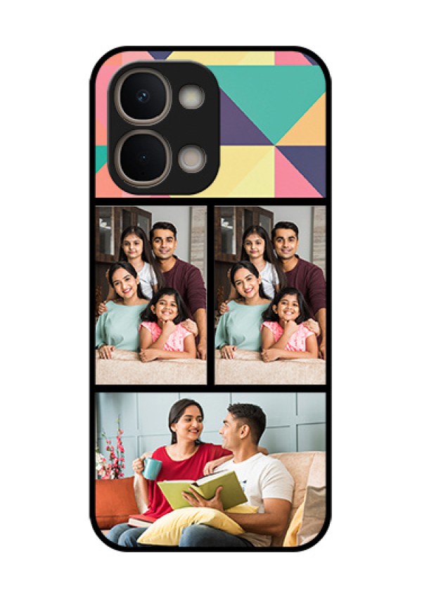 Vivo T5X 5G Custom Glass Phone Case - Bulk Pic Upload Design