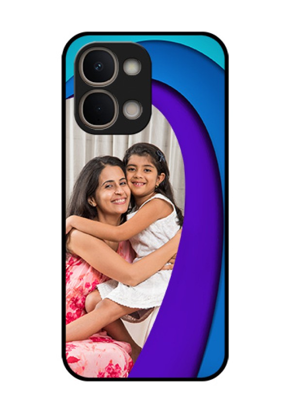 Vivo T5X 5G Custom Glass Phone Case - Simple Pattern Design
