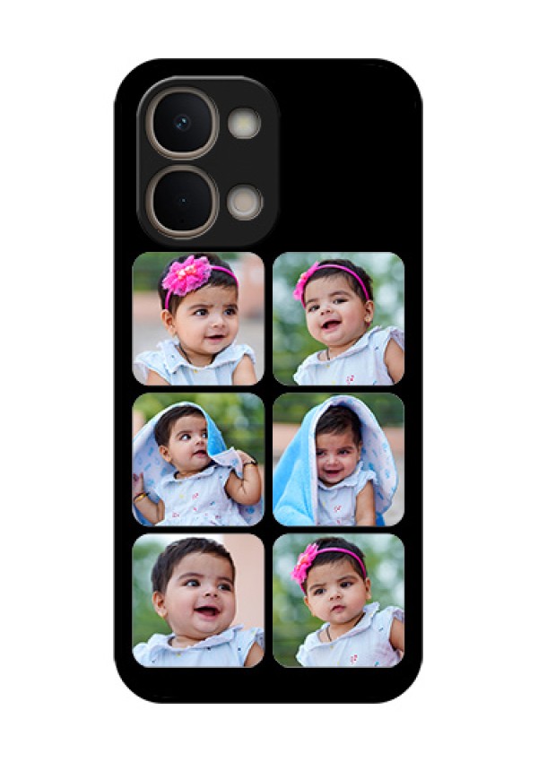 Vivo T5X 5G Custom Glass Phone Case - Multiple Pictures Design