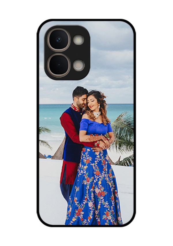 Vivo T5X 5G Custom Glass Phone Case - Upload Full Picture Design