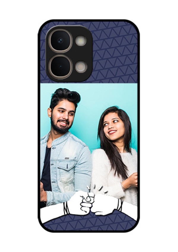 Vivo T5X 5G Custom Glass Phone Case - With Best Friends Design