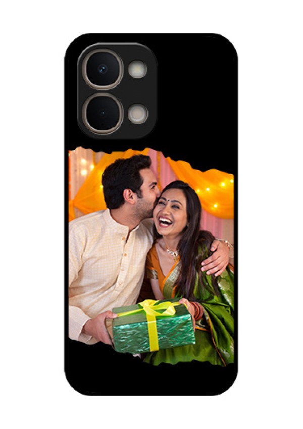 Vivo T5X 5G Custom Glass Phone Case - Tear - Off Design