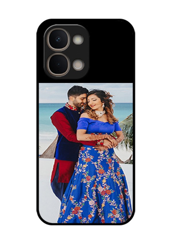 Vivo T5X 5G Custom Glass Phone Case - Upload Full Picture With Custom Color Design