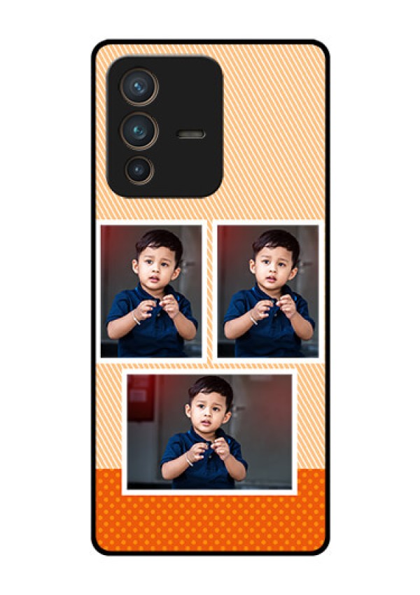 Vivo V23 Pro 5G Photo Printing on Glass Case - Bulk Photos Upload Design