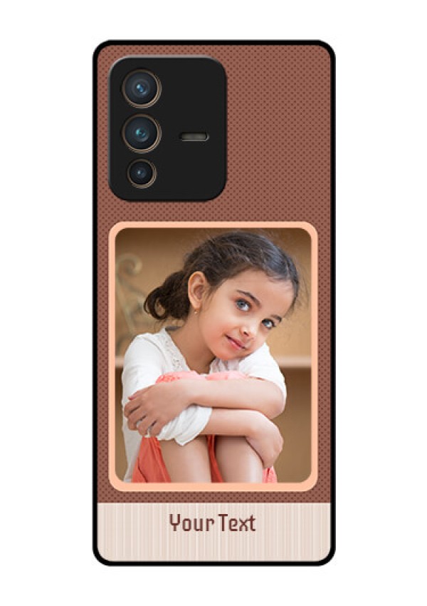 Vivo V23 Pro 5G Custom Glass Phone Case - Simple Pic Upload Design