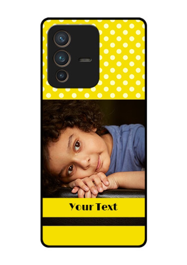 Vivo V23 Pro 5G Custom Glass Phone Case - Bright Yellow Case Design