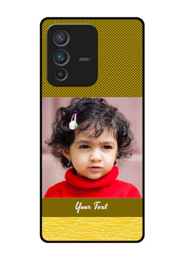 Vivo V23 Pro 5G Custom Glass Phone Case - Simple Green Color Design