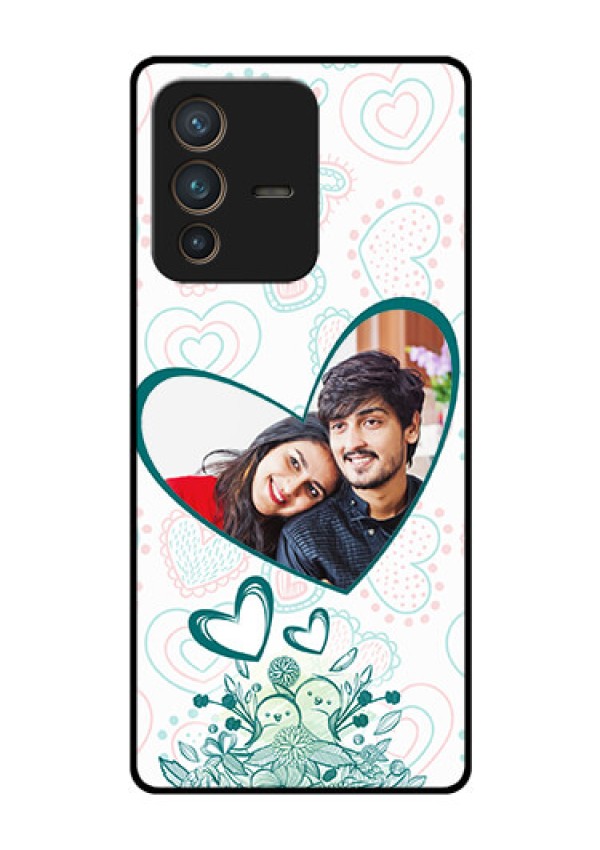 Vivo V23 Pro 5G Photo Printing on Glass Case - Premium Couple Design