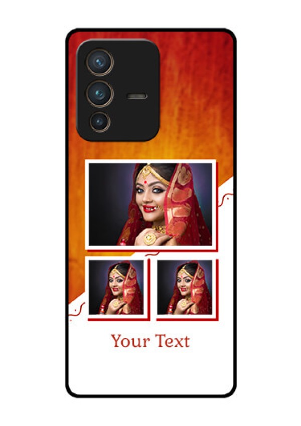 Vivo V23 Pro 5G Custom Glass Phone Case - Wedding Memories Design