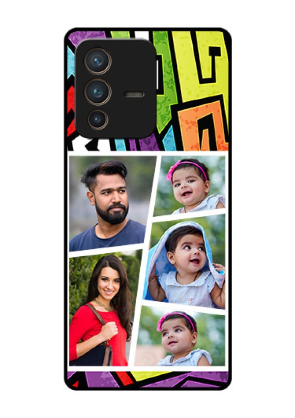 Vivo V23 Pro 5G Custom Glass Phone Case - Graffiti pattern Design
