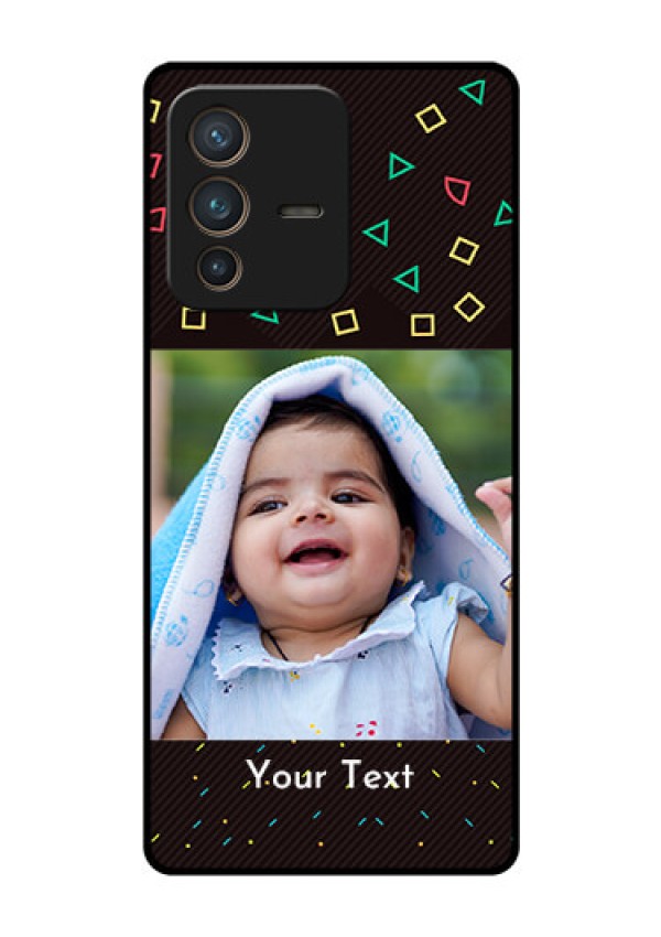 Vivo V23 Pro 5G Custom Glass Phone Case - with confetti birthday design