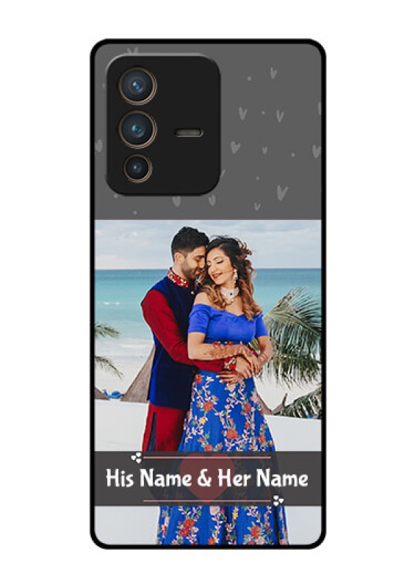 Vivo V23 Pro 5G Custom Glass Mobile Case - Buy Love Design with Photo Online