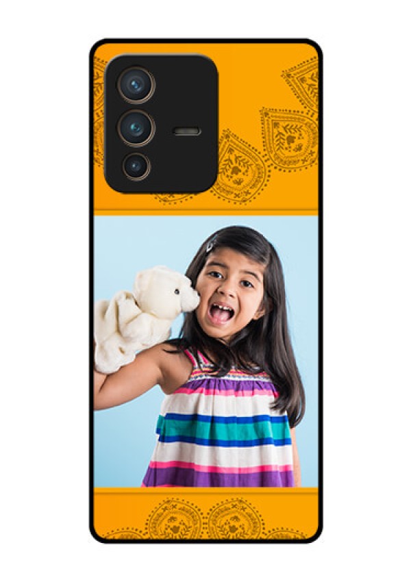 Vivo V23 Pro 5G Personalized Glass Phone Case - Photo Wedding Design