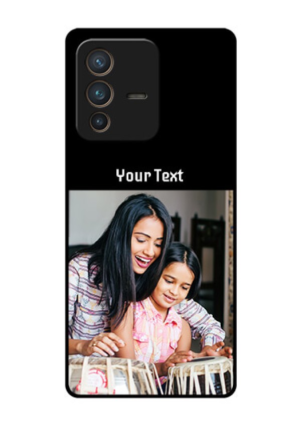 Vivo V23 Pro 5G Photo with Name on Glass Phone Case