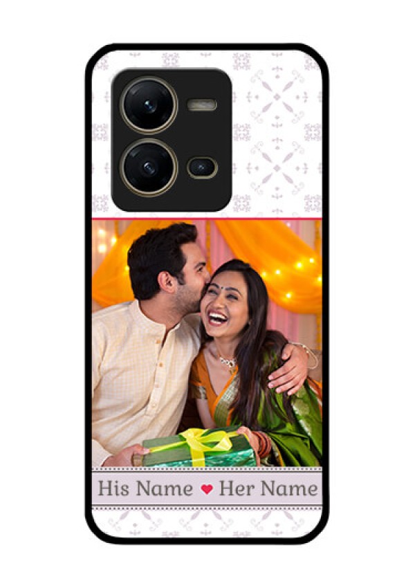 Vivo V25 5G Custom Glass Mobile Case - with Photo and Ethnic Design