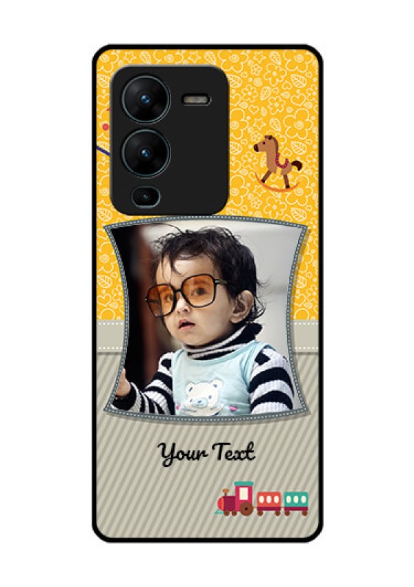 Vivo V25 Pro 5G Personalized Glass Phone Case - Baby Picture Upload Design