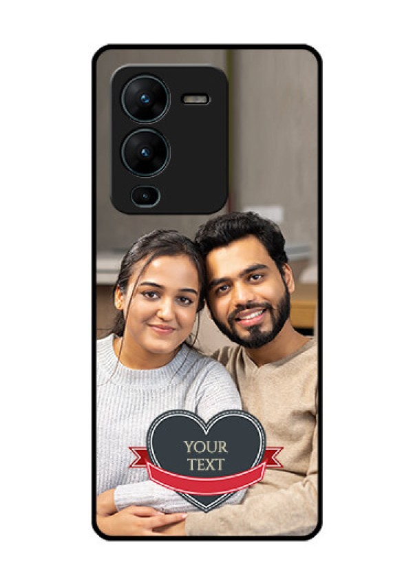 Vivo V25 Pro 5G Custom Glass Phone Case - Just Married Couple Design