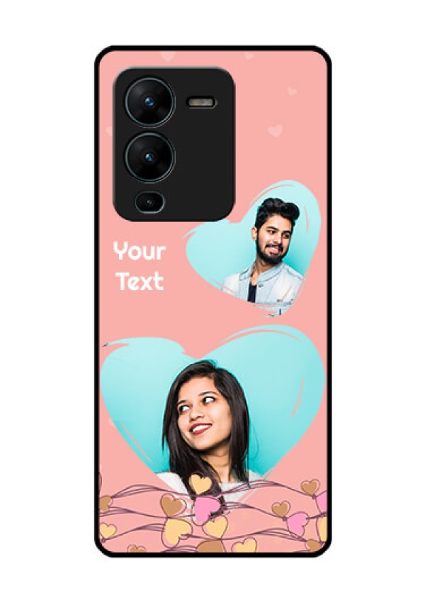 Vivo V25 Pro 5G Custom Glass Mobile Case - Love Doodle Design