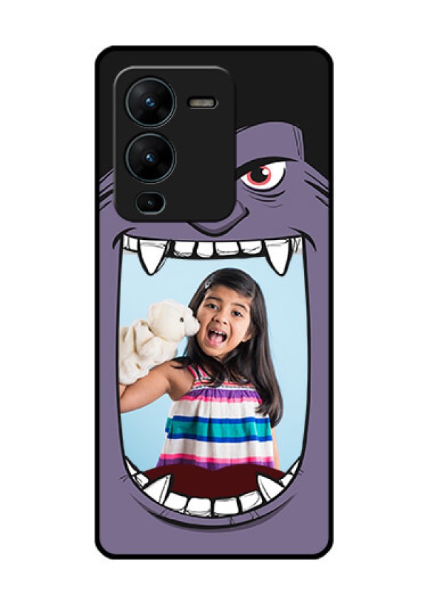 Vivo V25 Pro 5G Custom Glass Phone Case - Angry Monster Design