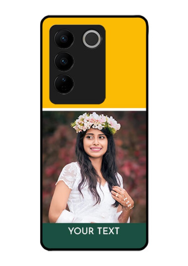 Vivo V27 Pro 5G Photo Printing on Glass Case - Love You Design