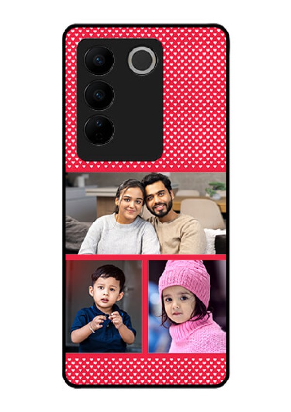 Vivo V27 Pro 5G Personalized Glass Phone Case - Bulk Pic Upload Design