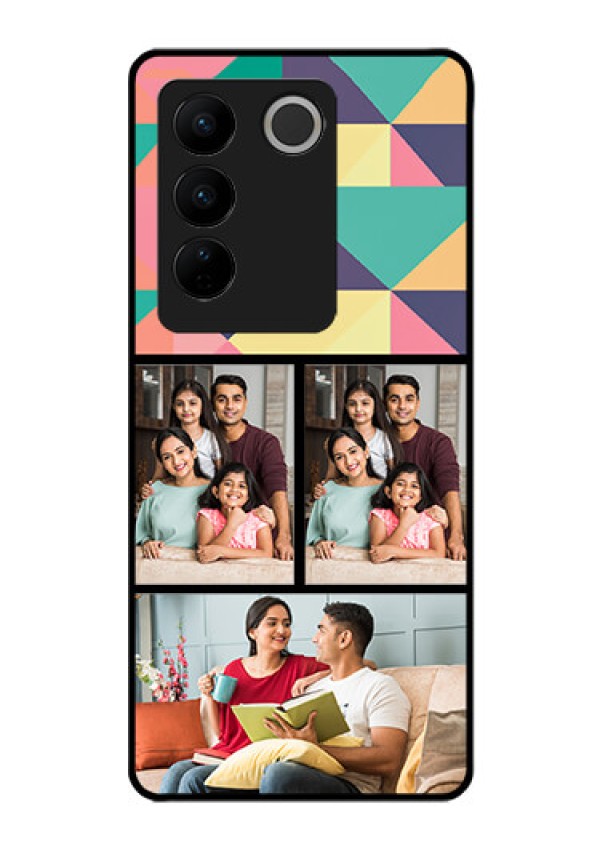 Vivo V27 Pro 5G Custom Glass Phone Case - Bulk Pic Upload Design