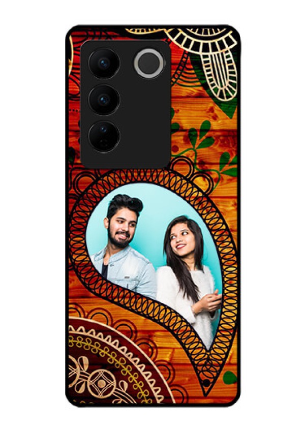 Vivo V27 Pro 5G Personalized Glass Phone Case - Abstract Colorful Design
