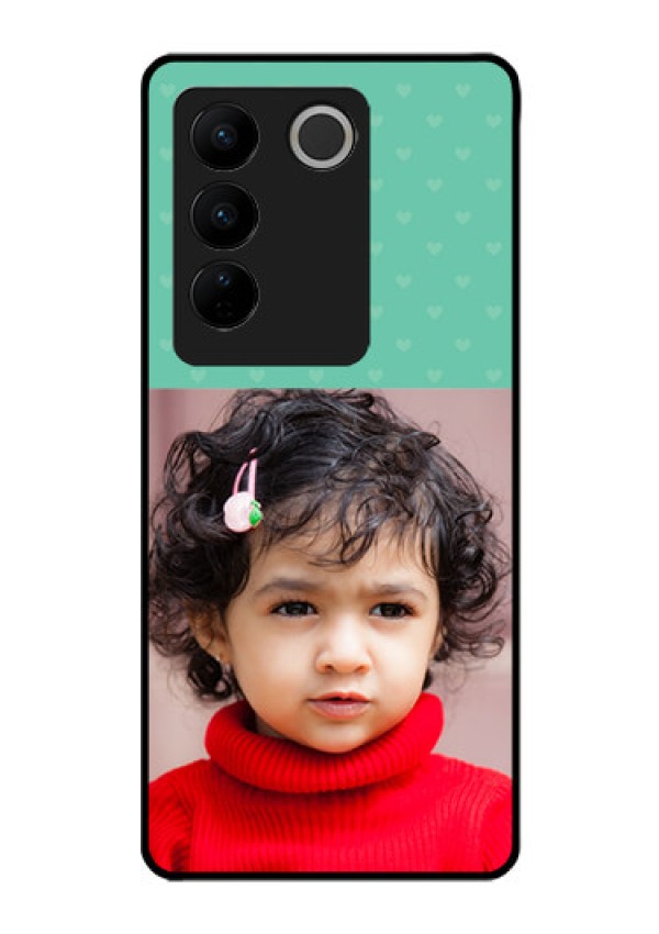 Vivo V27 Pro 5G Custom Glass Phone Case - Lovers Picture Design