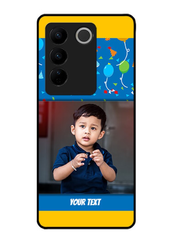 Vivo V27 Pro 5G Custom Glass Mobile Case - Birthday Wishes Design