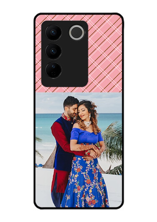 Vivo V27 Pro 5G Personalized Glass Phone Case - Together Forever Design