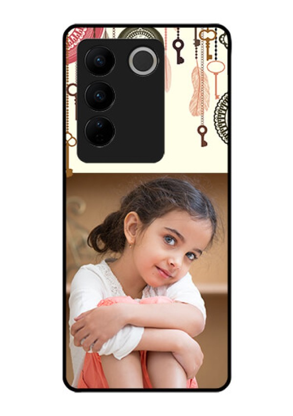 Vivo V27 Pro 5G Custom Glass Mobile Case - Boho Style Design