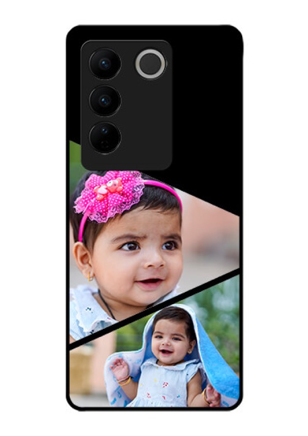 Vivo V27 Pro 5G Custom Glass Phone Case - Semi Cut Design