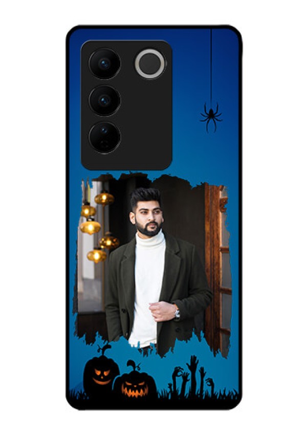 Vivo V27 Pro 5G Photo Printing on Glass Case - with pro Halloween design