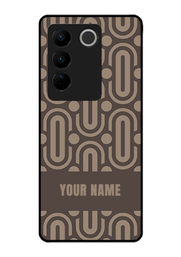Vivo V27 Pro Custom Glass Phone Case - Captivating Zero Pattern Design