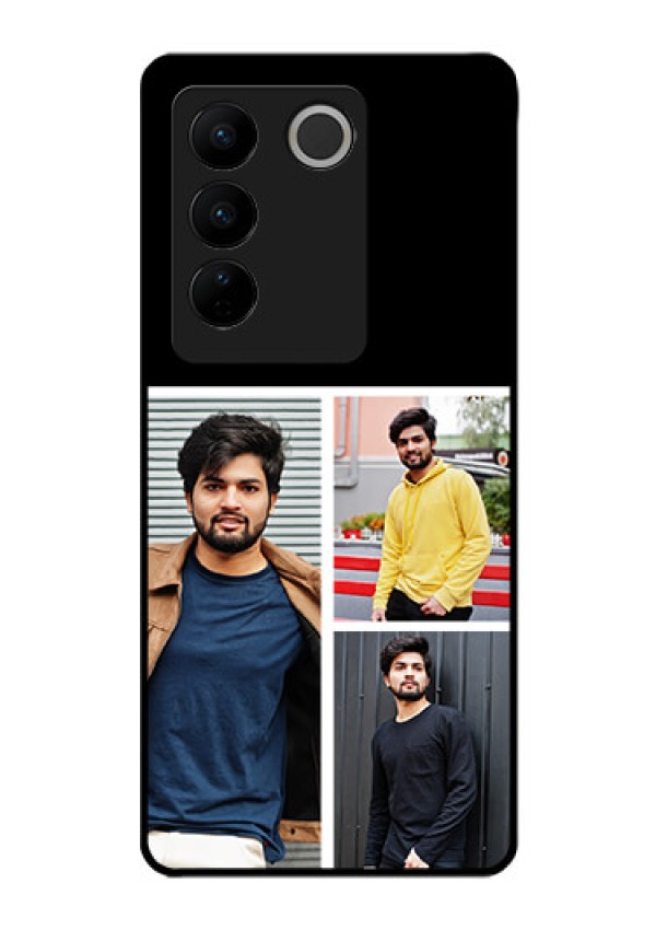 Vivo V27 5G Photo Printing on Glass Case - Upload Multiple Picture Design