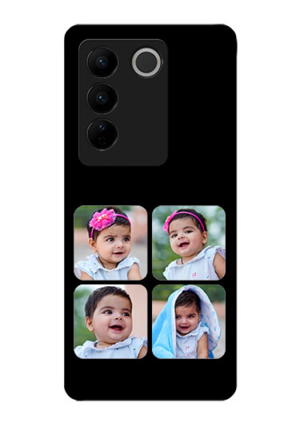 Vivo V27 5G Photo Printing on Glass Case - Multiple Pictures Design