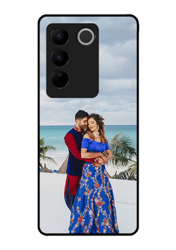 Vivo V27 5G Photo Printing on Glass Case - Upload Full Picture Design