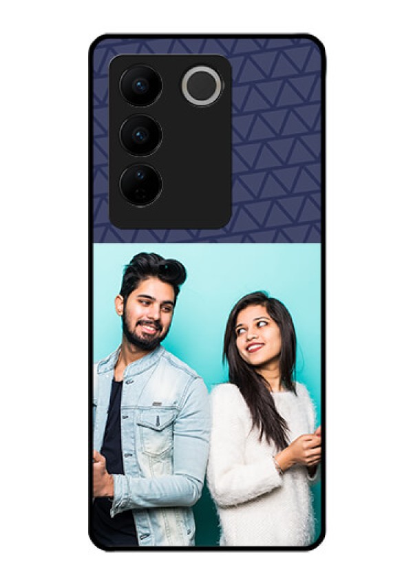 Vivo V27 5G Photo Printing on Glass Case - with Best Friends Design