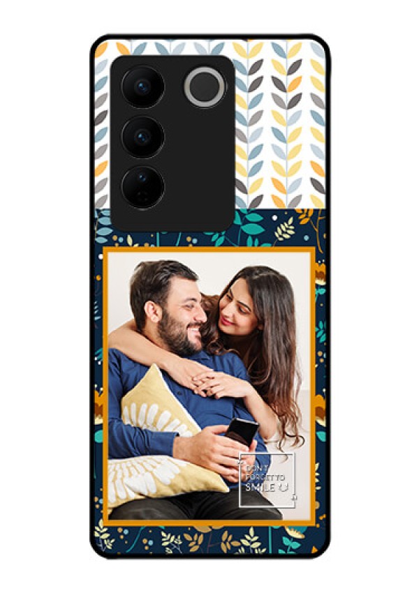 Vivo V27 5G Custom Glass Mobile Case - Pattern Design