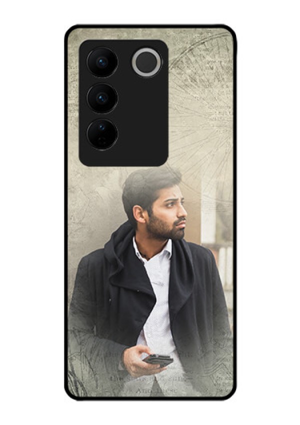 Vivo V27 5G Custom Glass Phone Case - with vintage design