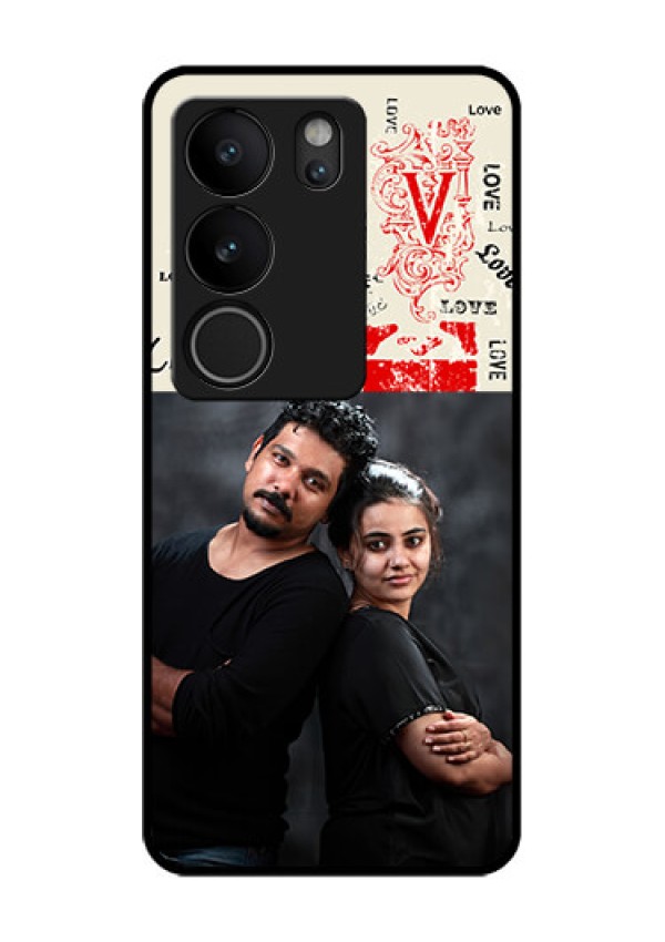 Vivo V29 5G Custom Glass Phone Case - Trendy Love Design Case