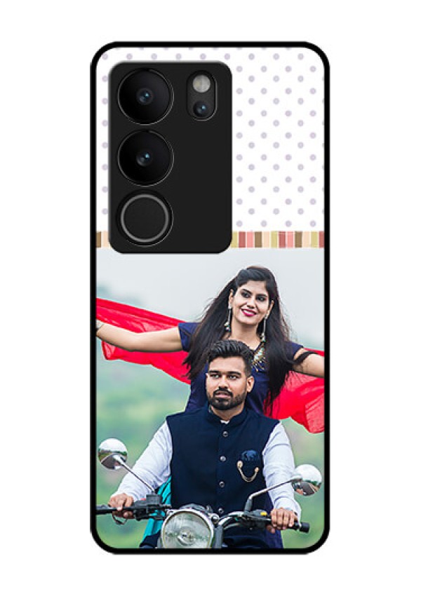 Vivo V29 5G Custom Glass Phone Case - Cute Family Design