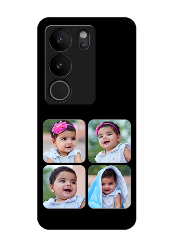 Vivo V29 5G Custom Glass Phone Case - Multiple Pictures Design