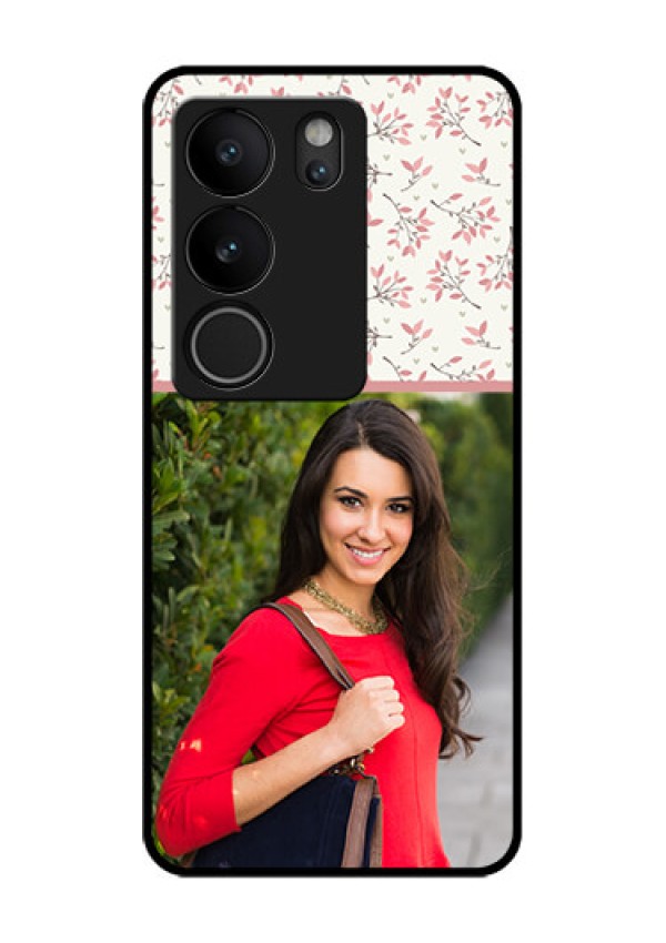 Vivo V29 5G Custom Glass Phone Case - Stunning Floral Design