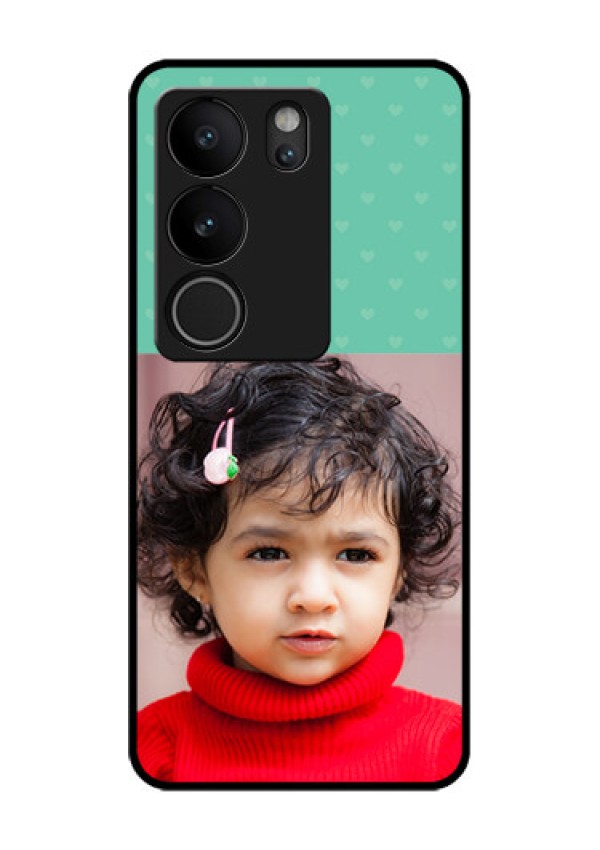 Vivo V29 5G Custom Glass Phone Case - Lovers Picture Design