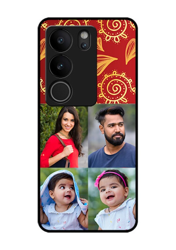 Vivo V29 5G Custom Glass Phone Case - 4 Image Traditional Design