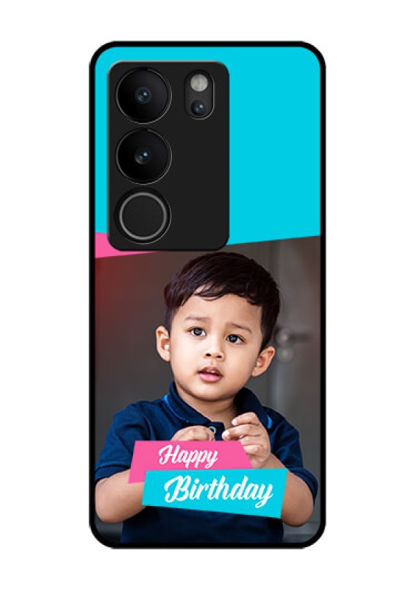 Vivo V29 5G Custom Glass Phone Case - Image Holder With 2 Color Design