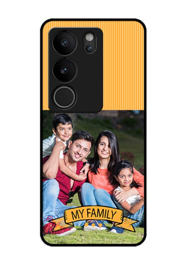 Vivo V29 5G Custom Glass Phone Case - My Family Design